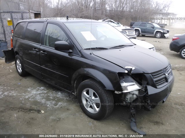 2D4RN4DE1AR181559 - 2010 DODGE GRAND CARAVAN SE BLACK photo 1