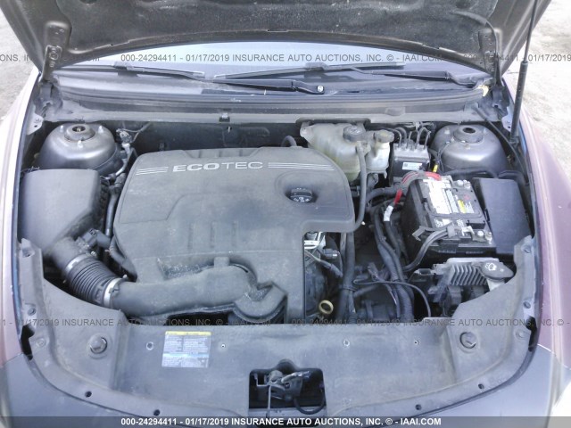 1G1ZA5E05AF201300 - 2010 CHEVROLET MALIBU LS 栗色 照片 10