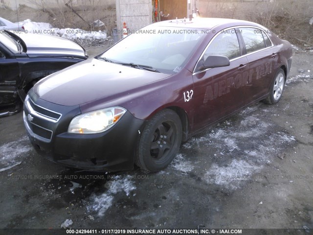 1G1ZA5E05AF201300 - 2010 CHEVROLET MALIBU LS 栗色 照片 2