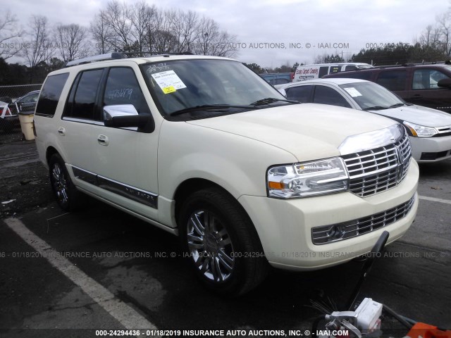 5LMFU27527LJ19648 - 2007 LINCOLN NAVIGATOR CREAM photo 1