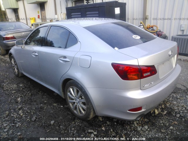 JTHCK262662006179 - 2006 LEXUS IS 250 SILVER photo 3