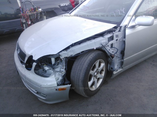 JT8BD69S810118012 - 2001 LEXUS GS 300 SILVER photo 6