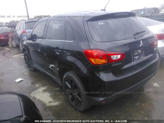 4A4AP4AU1DE008635 - 2013 MITSUBISHI OUTLANDER SPORT SE BLACK photo 3