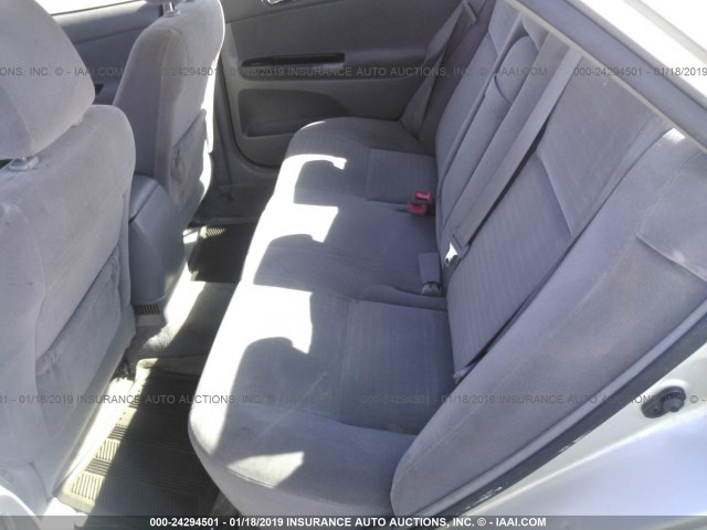 JTDBE32K963053362 - 2006 TOYOTA CAMRY LE/XLE SILVER photo 8