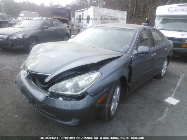 JTHBA30G955082260 - 2005 LEXUS ES 330 BLUE photo 2