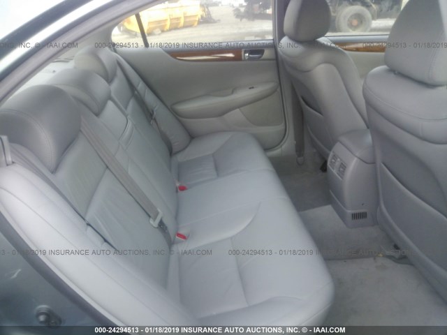 JTHBA30G955082260 - 2005 LEXUS ES 330 BLUE photo 8