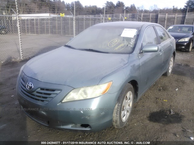 4T1BE46K07U563025 - 2007 TOYOTA CAMRY NEW GENERAT CE/LE/XLE/SE GREEN photo 2