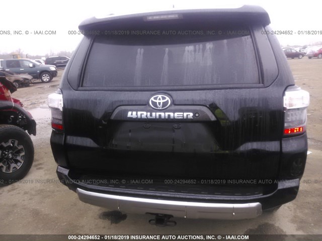 JTEBU5JRXG5302850 - 2016 TOYOTA 4RUNNER SR5 PREM/LTDL/TRAIL/TRD BLACK photo 6