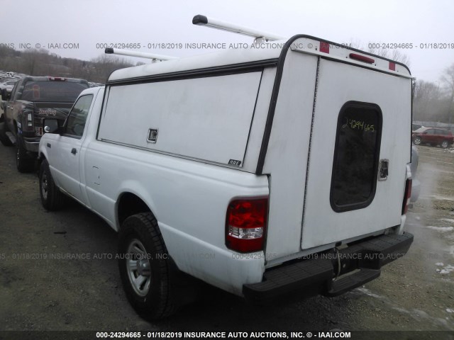 1FTYR10E57PA91424 - 2007 FORD RANGER WHITE photo 3