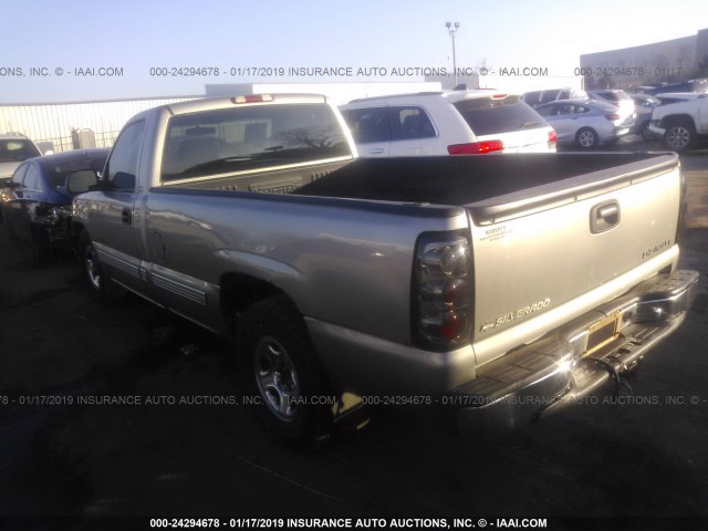 1GCEC14W5YE315313 - 2000 CHEVROLET SILVERADO C1500 SILVER photo 3