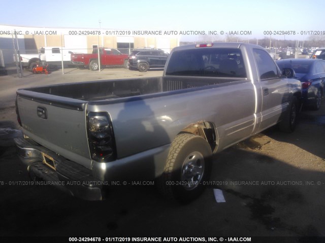 1GCEC14W5YE315313 - 2000 CHEVROLET SILVERADO C1500 SILVER photo 4