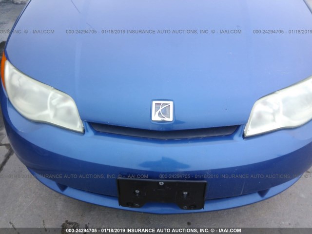 1G8AW12FX4Z122015 - 2004 SATURN ION LEVEL 3 BLUE photo 6