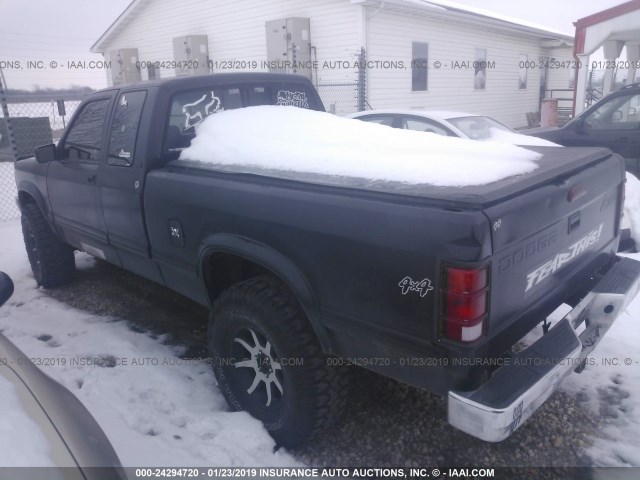 1B7GG23Y8TS581778 - 1996 DODGE DAKOTA BLACK photo 3