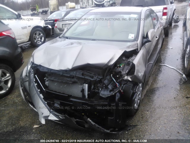 KMHCT4AE4EU655957 - 2014 HYUNDAI ACCENT GLS/GS BROWN photo 6