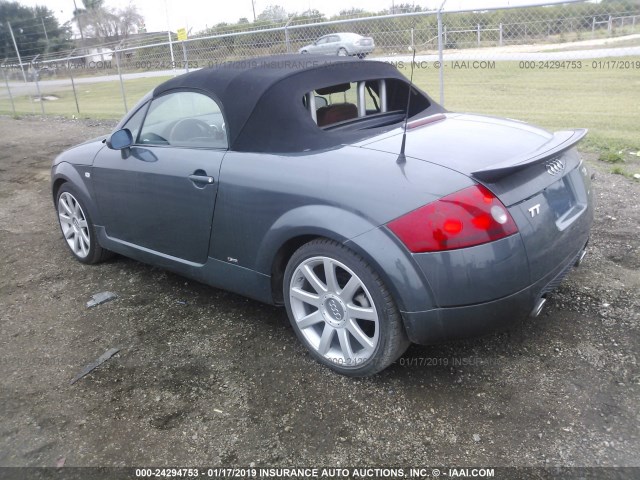 TRUUD28N351013589 - 2005 AUDI TT 3.2 GRAY photo 3