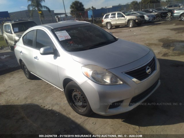 3N1CN7AP9CL875722 - 2012 NISSAN VERSA S/SV/SL SILVER photo 1