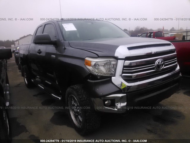 5TFRW5F17GX207389 - 2016 TOYOTA TUNDRA DOUBLE CAB SR/SR5 GRAY photo 1