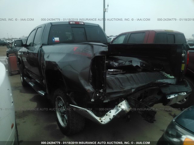 5TFRW5F17GX207389 - 2016 TOYOTA TUNDRA DOUBLE CAB SR/SR5 GRAY photo 3