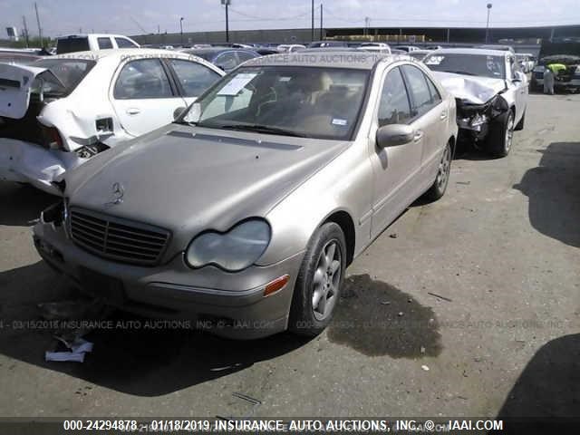 WDBRF61J71F054585 - 2001 MERCEDES-BENZ C 240 GOLD photo 2