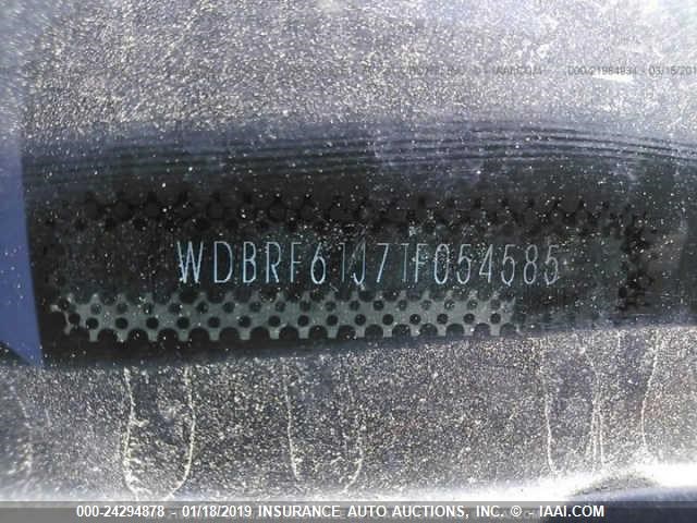 WDBRF61J71F054585 - 2001 MERCEDES-BENZ C 240 GOLD photo 9