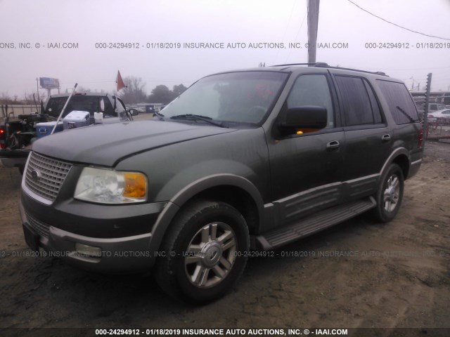 1FMPU17L63LC53878 - 2003 FORD EXPEDITION EDDIE BAUER GREEN photo 2