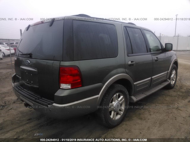 1FMPU17L63LC53878 - 2003 FORD EXPEDITION EDDIE BAUER GREEN photo 4