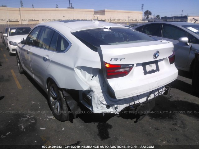 WBA5M2C58ED085552 - 2014 BMW 535 IGT WHITE photo 3