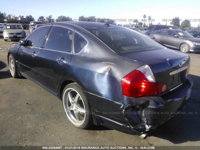 JNKAY01E06M107167 - 2006 INFINITI M35 SPORT Dark Blue photo 3