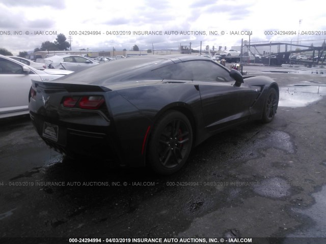 1G1YD2D71E5105160 - 2014 CHEVROLET CORVETTE STINGRAY/2LT GRAY photo 4