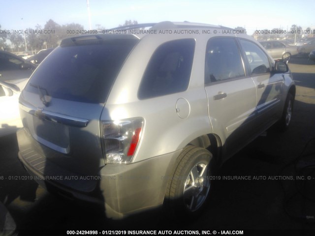 2CNDL13F956163626 - 2005 CHEVROLET EQUINOX LS SILVER photo 4