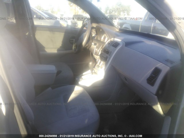 2CNDL13F956163626 - 2005 CHEVROLET EQUINOX LS SILVER photo 5