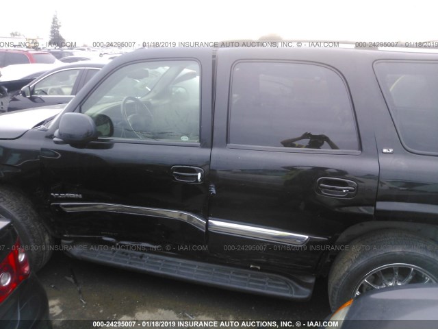 1GKEK13T15R203482 - 2005 GMC YUKON BLACK photo 6