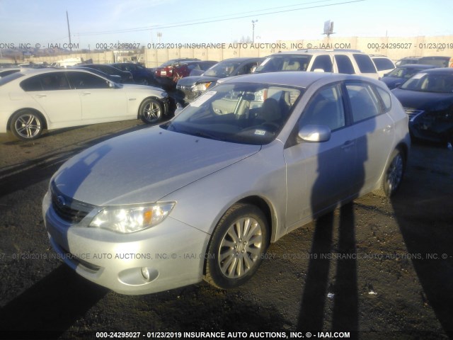 JF1GH61658H816024 - 2008 SUBARU IMPREZA 2.5I SILVER photo 2