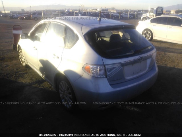 JF1GH61658H816024 - 2008 SUBARU IMPREZA 2.5I SILVER photo 3