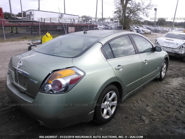 1N4CL21E47C203028 - 2007 NISSAN ALTIMA HYBRID GREEN photo 4