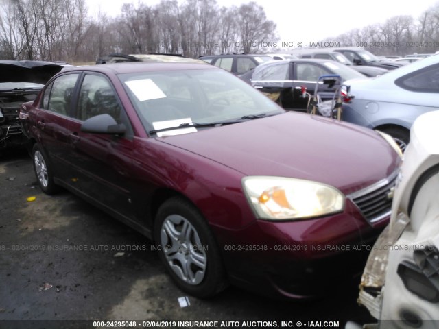 1G1ZS57N77F278278 - 2007 CHEVROLET MALIBU LS წითელი ფოტო 1