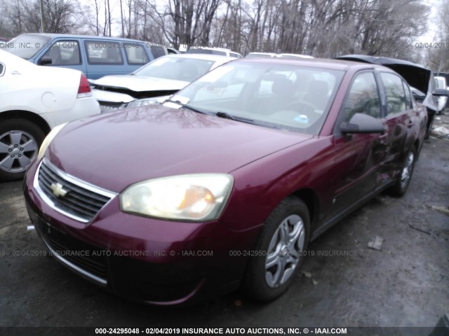 1G1ZS57N77F278278 - 2007 CHEVROLET MALIBU LS წითელი ფოტო 2