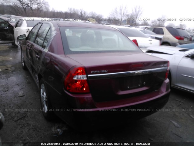 1G1ZS57N77F278278 - 2007 CHEVROLET MALIBU LS წითელი ფოტო 3