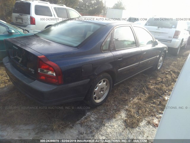 YV1TS94D611163749 - 2001 VOLVO S80 BLUE photo 4