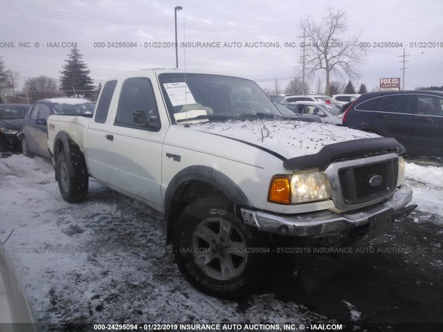 1FTZR45E74PB64710 - 2004 FORD RANGER SUPER CAB WHITE photo 1