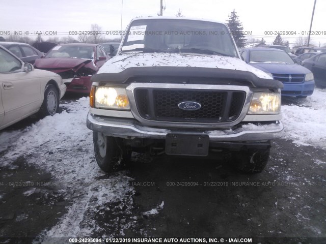 1FTZR45E74PB64710 - 2004 FORD RANGER SUPER CAB WHITE photo 6