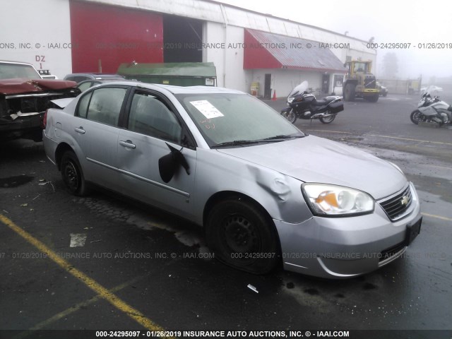 1G1ZS51F76F256751 - 2006 CHEVROLET MALIBU LS SILVER photo 1