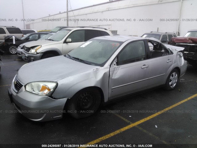 1G1ZS51F76F256751 - 2006 CHEVROLET MALIBU LS SILVER photo 2