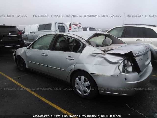 1G1ZS51F76F256751 - 2006 CHEVROLET MALIBU LS SILVER photo 3