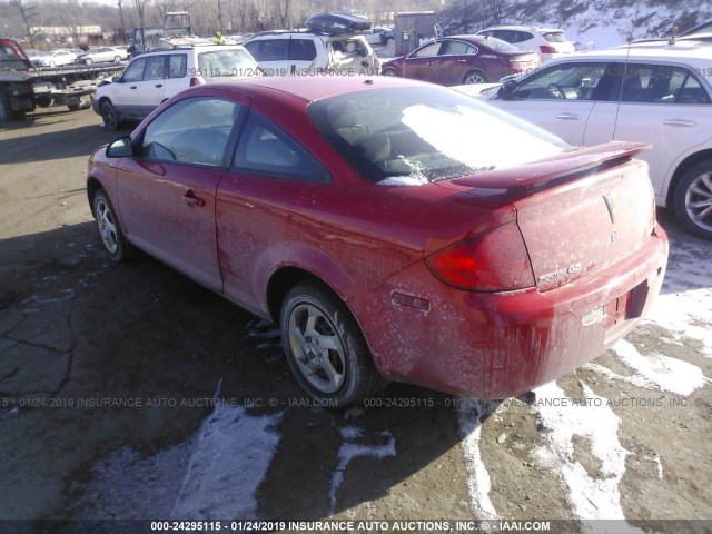 1G2AL18F987194612 - 2008 PONTIAC G5 RED photo 3