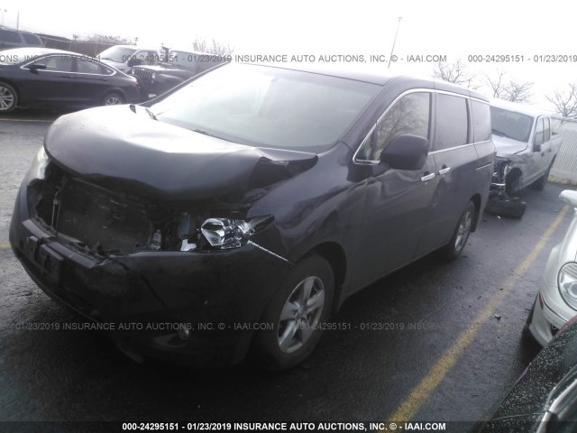 JN8AE2KP5D9060387 - 2013 NISSAN QUEST S/SV/SL/LE BLACK photo 2