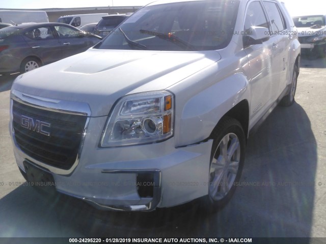 2GKFLTE36H6338810 - 2017 GMC TERRAIN SLE WHITE photo 6