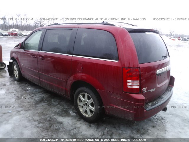 2A8HR54P58R776390 - 2008 CHRYSLER TOWN & COUNTRY TOURING RED photo 3