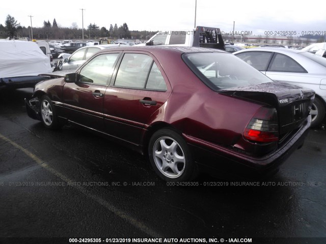 WDBHA29G8XA667073 - 1999 MERCEDES-BENZ C 280 RED photo 3