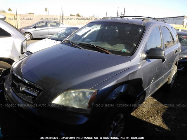 KNDJC733735174455 - 2003 KIA SORENTO EX/LX GRAY photo 2